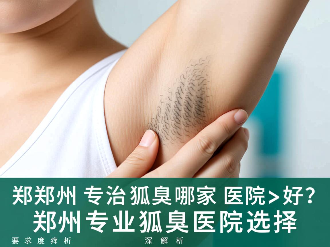 郑州专治狐臭哪家医院好？深度解析郑州专业狐臭医院选择