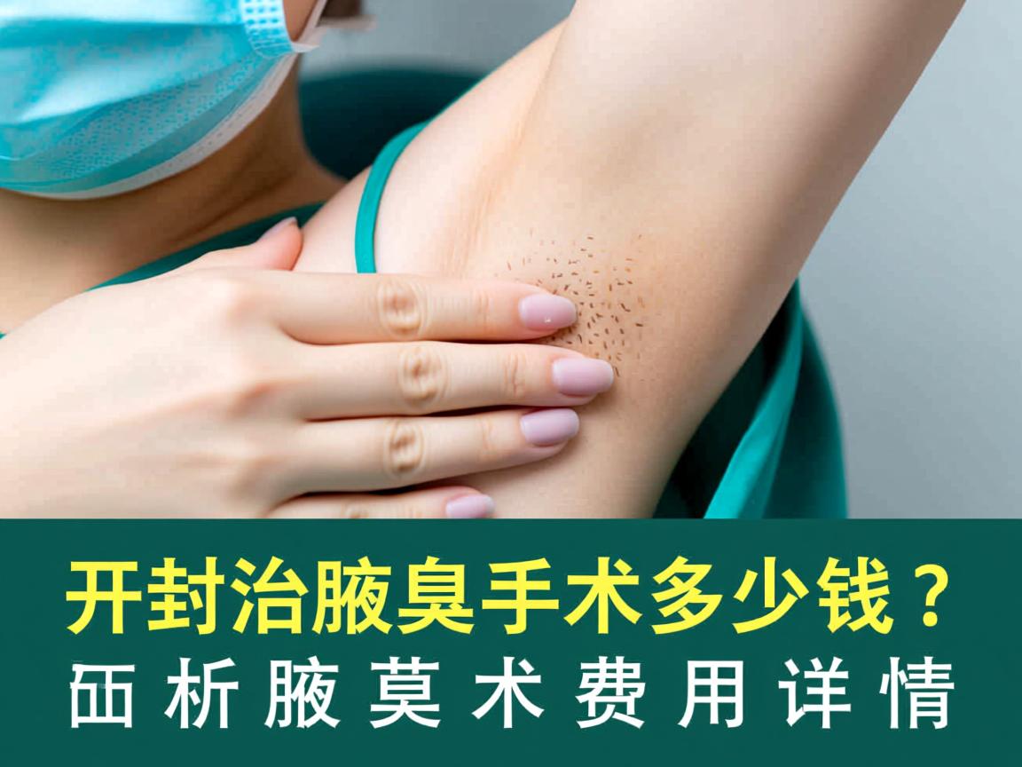 开封治疗腋臭手术多少钱？解析腋臭手术费用详情
