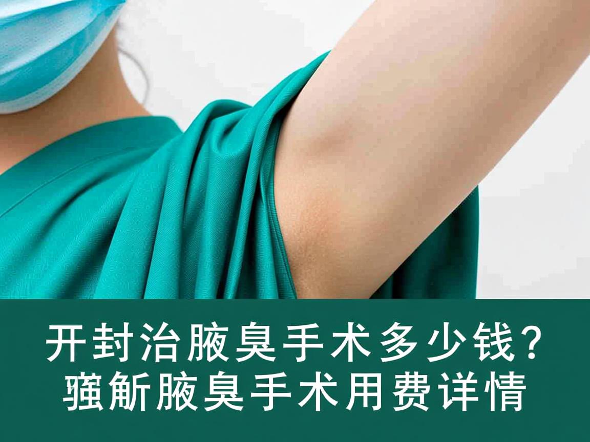 开封治疗腋臭手术多少钱？解析腋臭手术费用详情