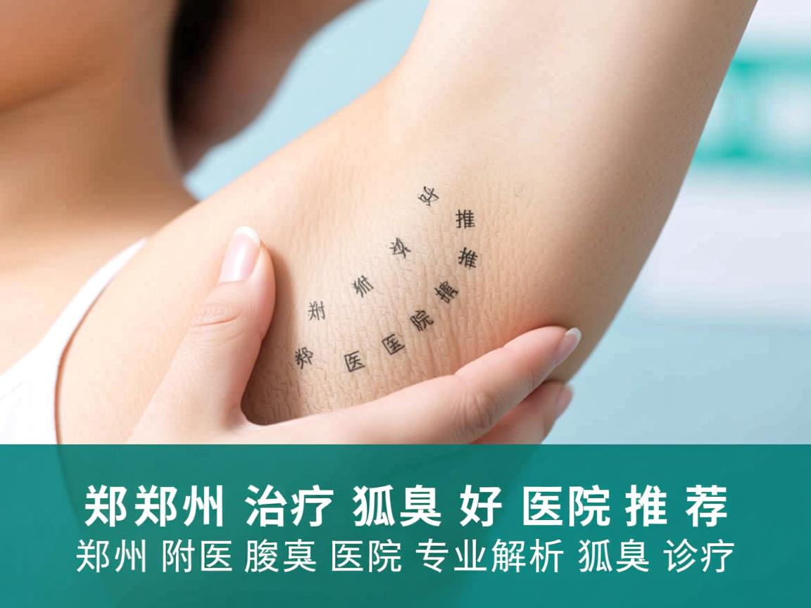 郑州治疗狐臭好医院推荐，郑州附医腋臭医院专业解析狐臭诊疗