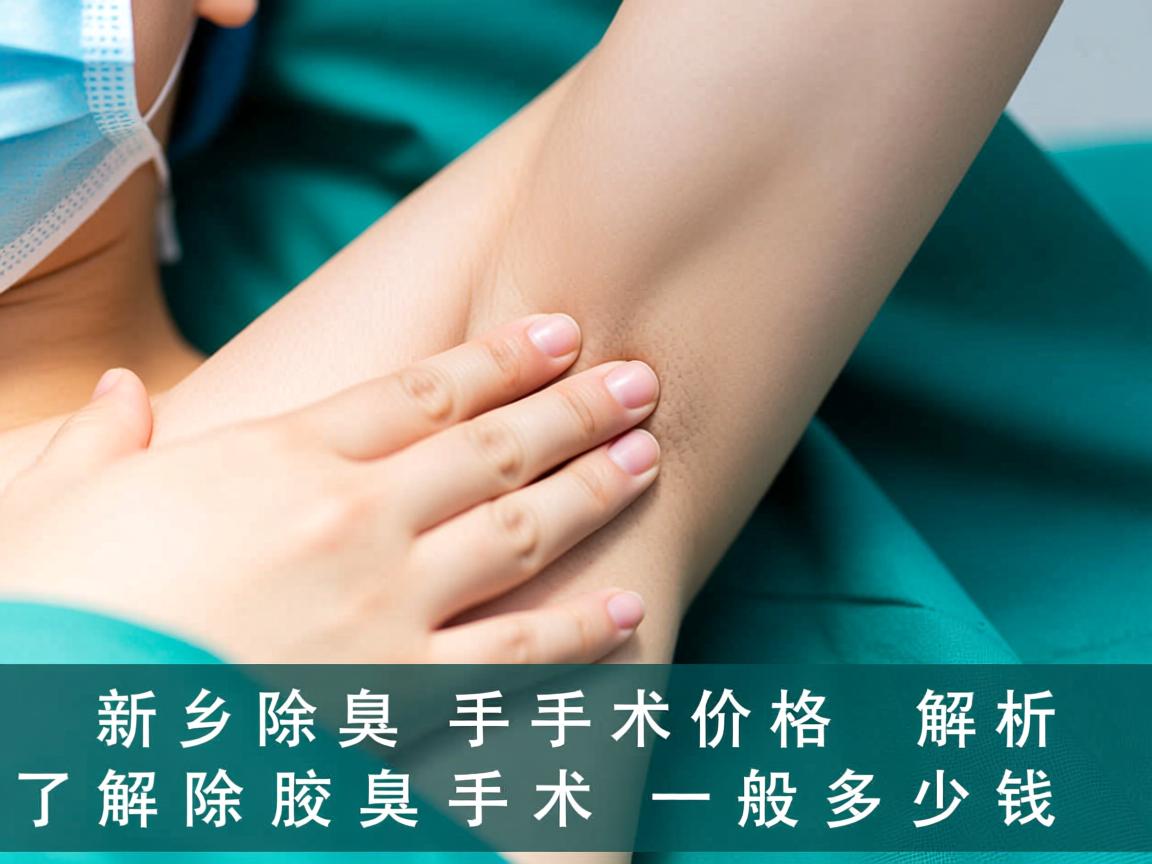 新乡除腋臭手术价格解析，了解除腋臭手术一般多少钱