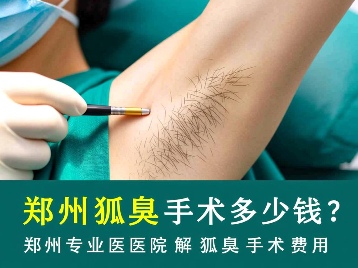 郑州狐臭手术多少钱？郑州专业医院解析狐臭手术费用