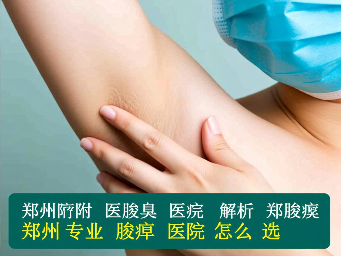 郑州附医腋臭医院解析，郑州专业腋臭医院怎么选