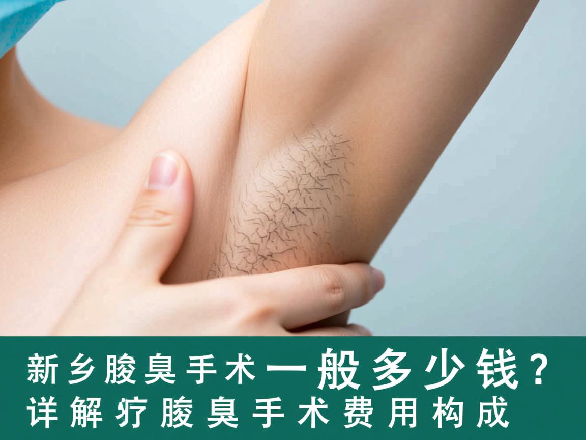新乡腋臭手术一般多少钱？详解新乡腋臭手术费用构成