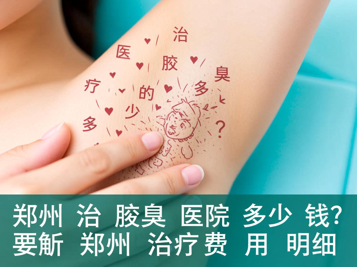 郑州治疗腋臭的医院多少钱？解析郑州腋臭治疗费用明细