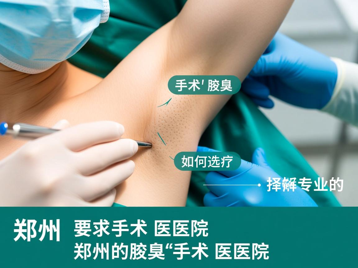 郑州腋臭手术医院解析，如何选择专业的郑州腋臭手术医院