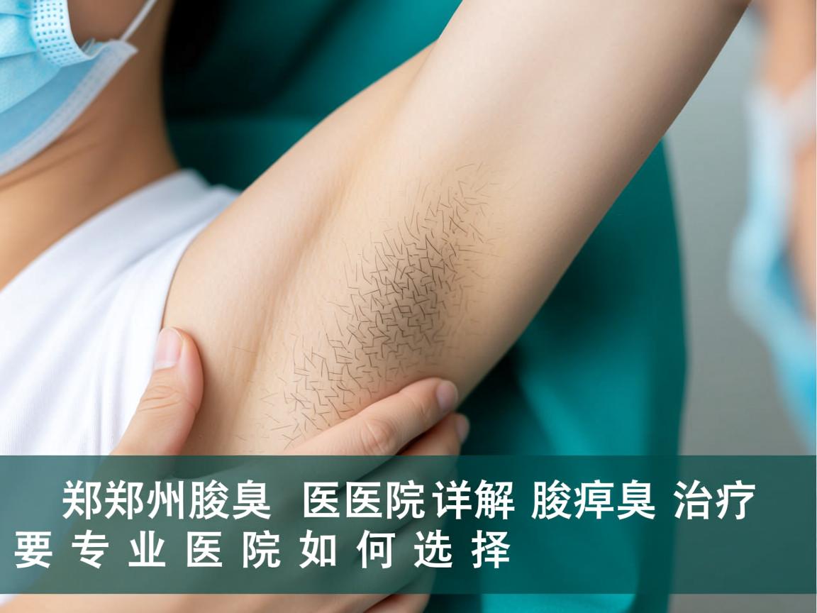 郑州腋臭医院详解腋臭治疗，专业医院如何选择