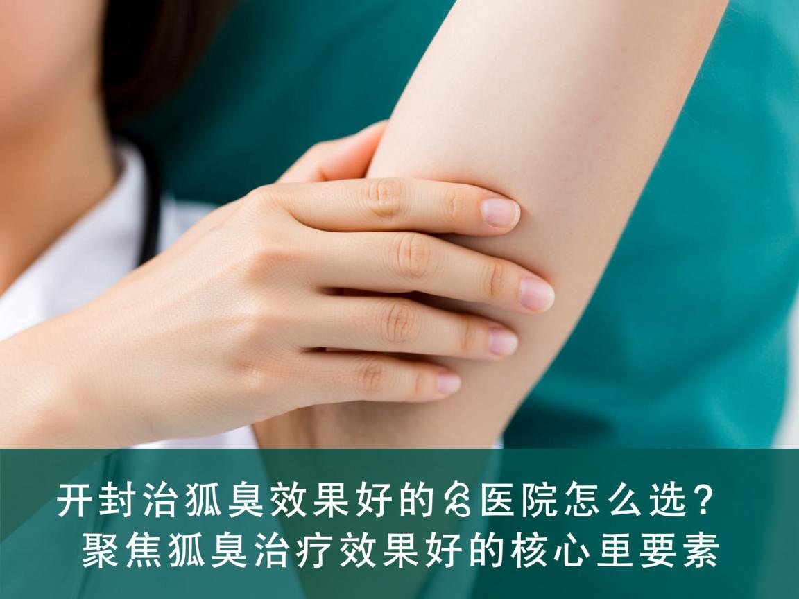 开封治狐臭效果好的医院怎么选？聚焦狐臭治疗效果好的核心要素