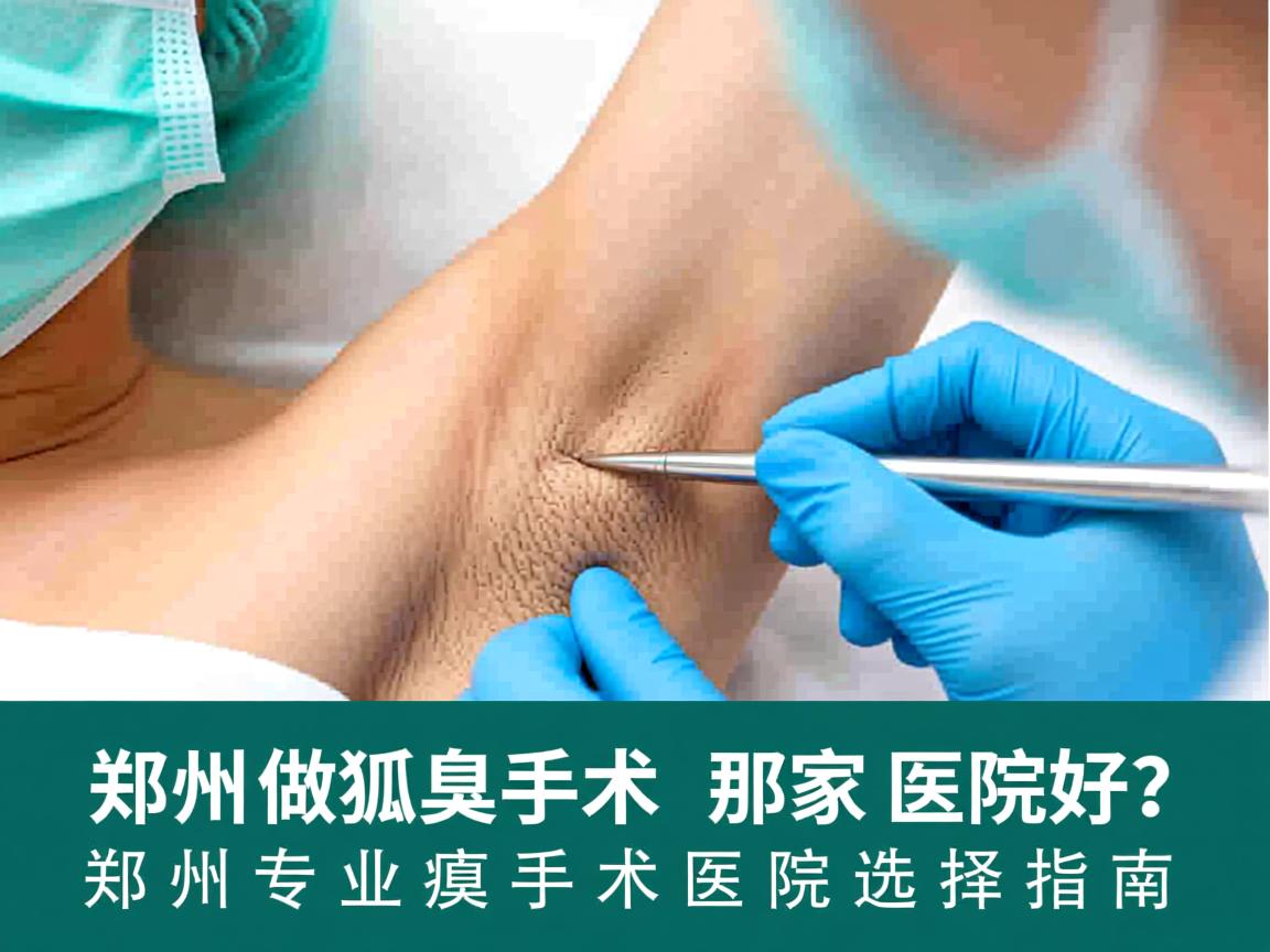 郑州做狐臭手术那家医院好？郑州专业腋臭手术医院选择指南