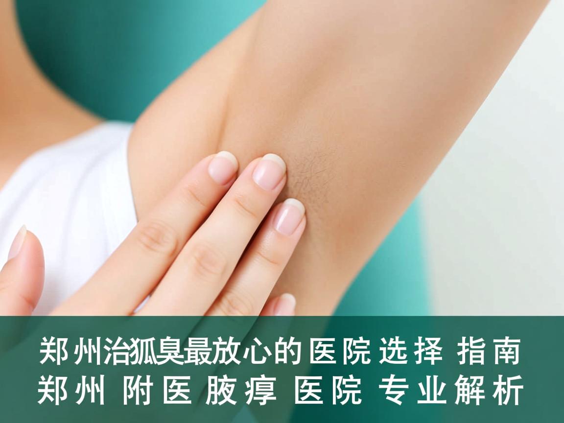 郑州治狐臭最放心的医院选择指南,郑州附医腋臭医院专业解析 郑州治狐臭最放心的医院选择指南,郑州附医腋臭医院专业解析