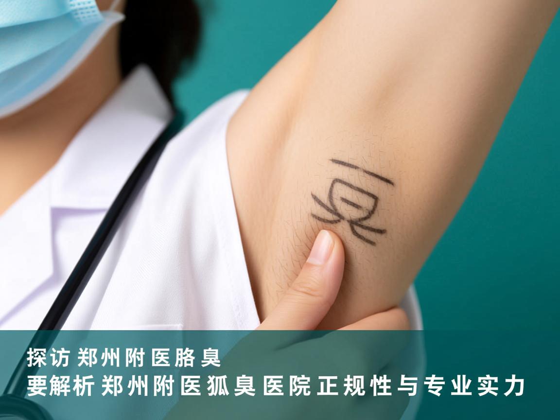 探访郑州附医腋臭医院，解析郑州附医狐臭医院正规性与专业实力
