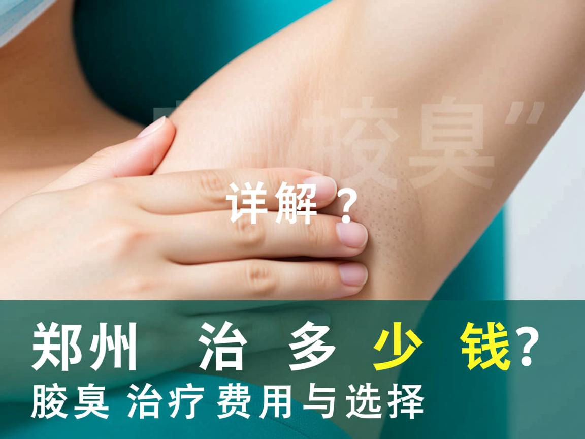 郑州治腋臭多少钱?详解郑州腋臭治疗费用与选择 郑州治腋臭多少钱?详解郑州腋臭治疗费用与选择