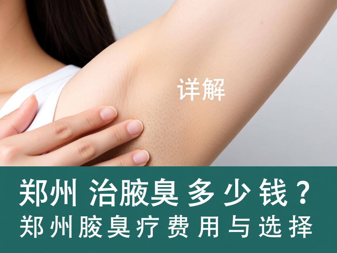 郑州治腋臭多少钱?详解郑州腋臭治疗费用与选择 郑州治腋臭多少钱?详解郑州腋臭治疗费用与选择