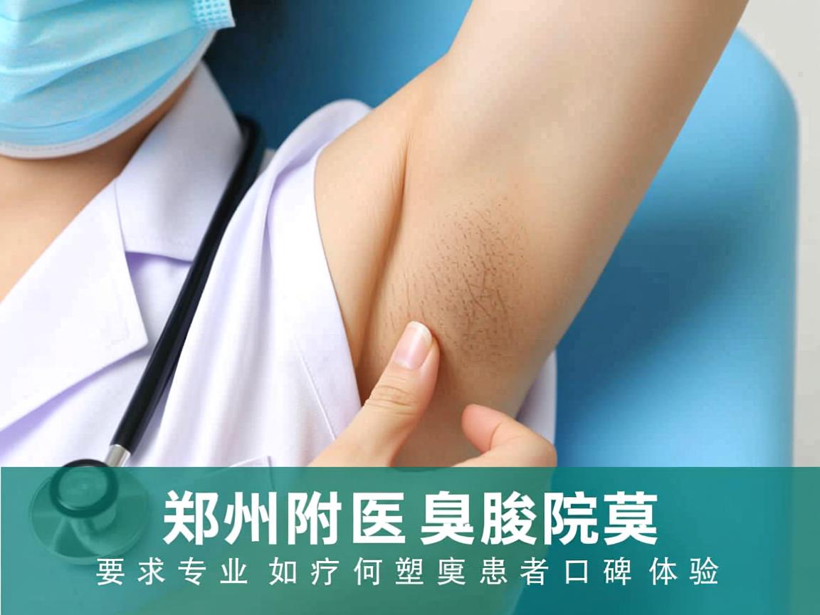 郑州附医腋臭医院解析,专业诊疗如何重塑腋臭患者口碑体验 郑州附医腋臭医院解析,专业诊疗如何重塑腋臭患者口碑体验