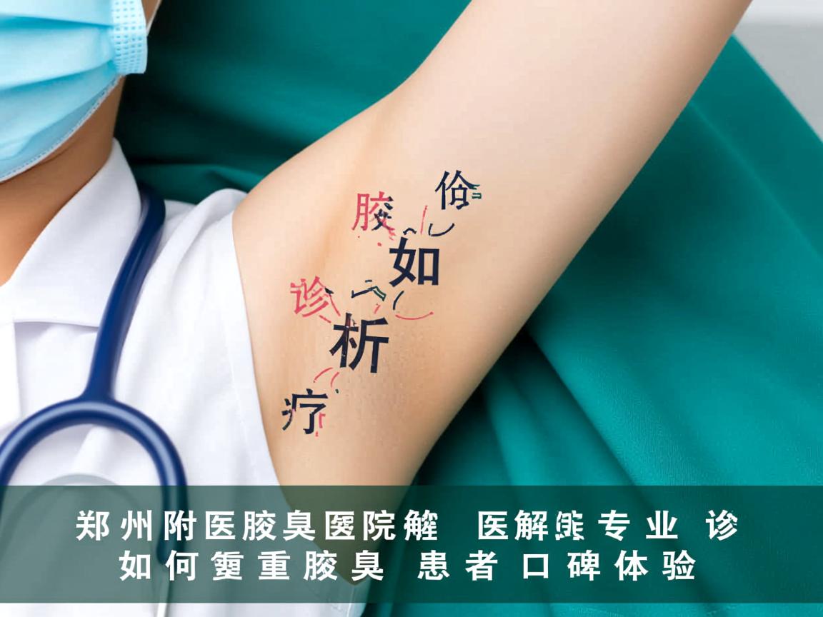 郑州附医腋臭医院解析,专业诊疗如何重塑腋臭患者口碑体验 郑州附医腋臭医院解析,专业诊疗如何重塑腋臭患者口碑体验