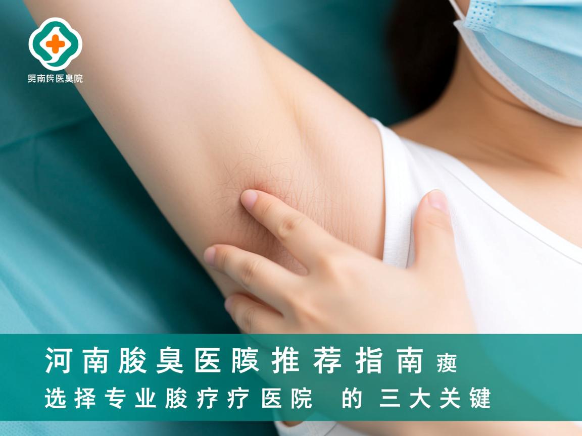 河南腋臭医院推荐指南，选择专业腋臭医院的三大关键