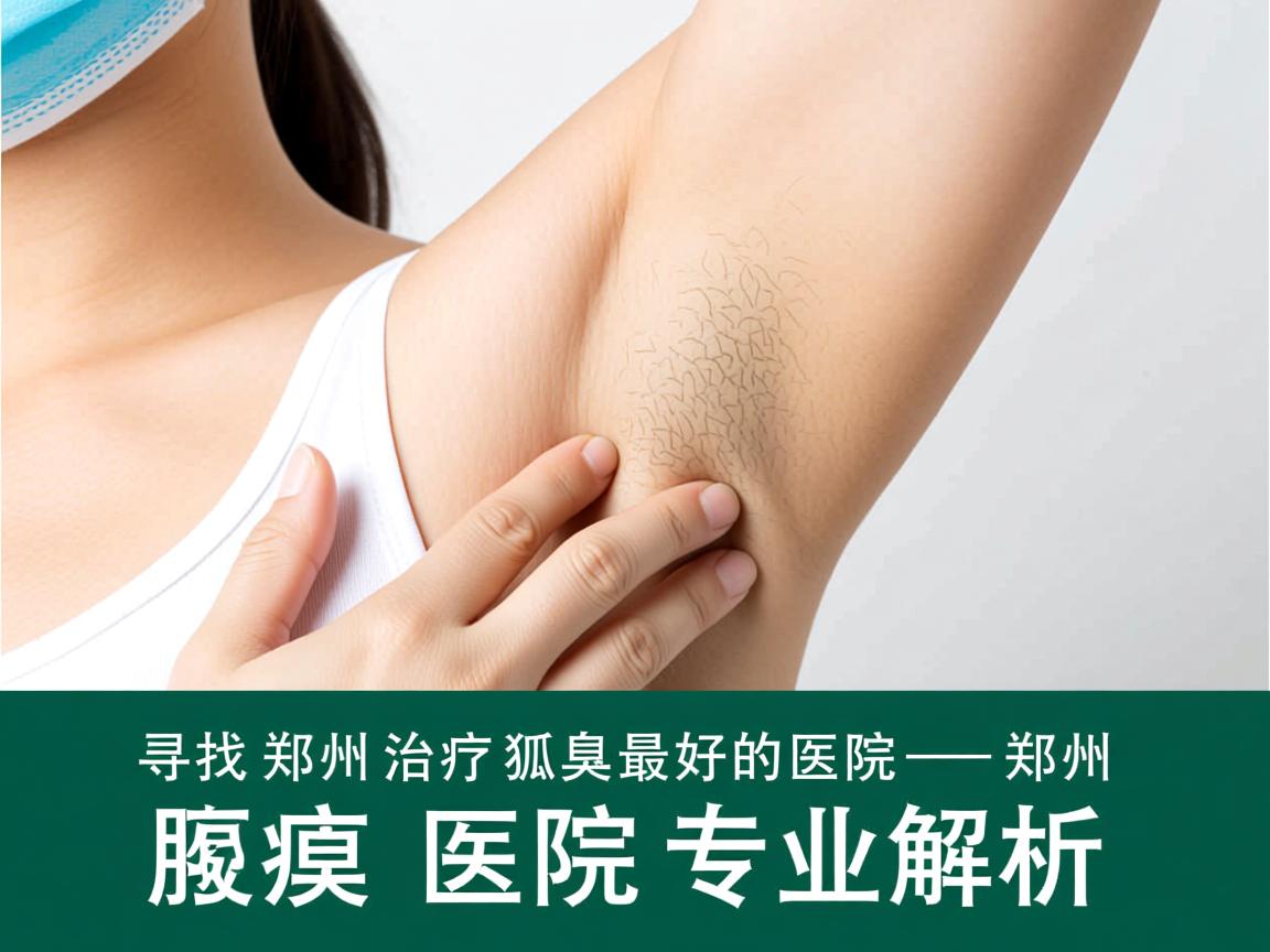 寻找郑州治疗狐臭最好的医院—郑州附医腋臭医院专业解析
