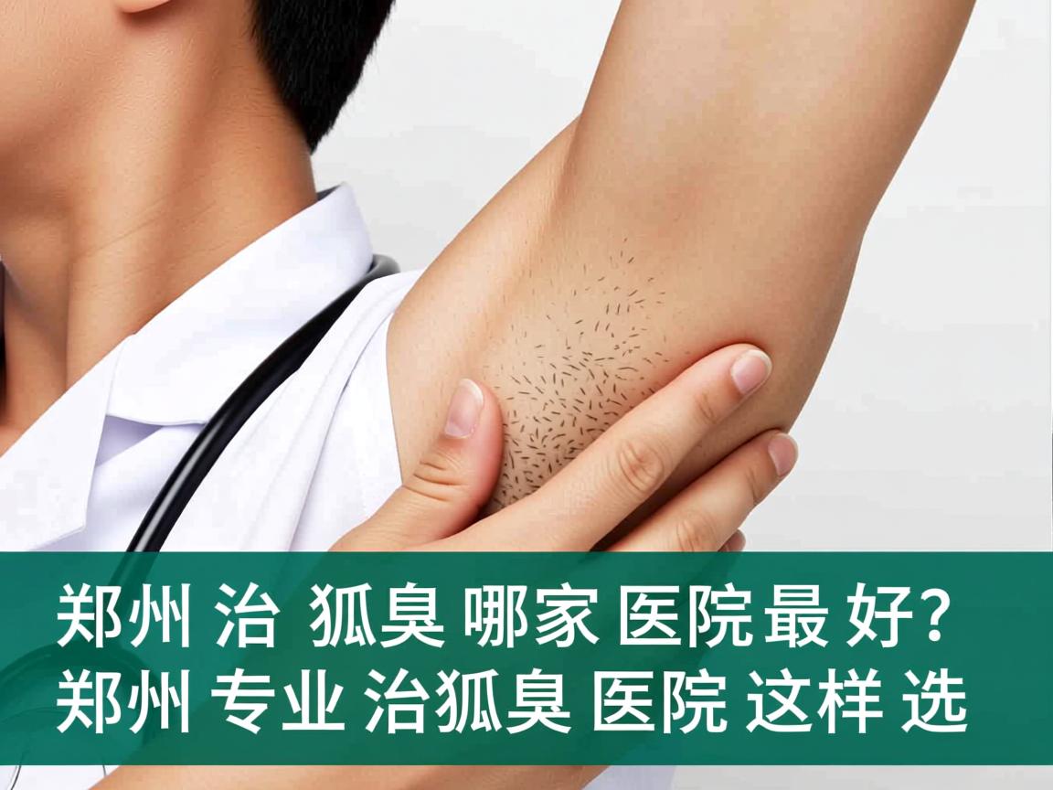 郑州治狐臭哪家医院最好？郑州专业治狐臭医院这样选