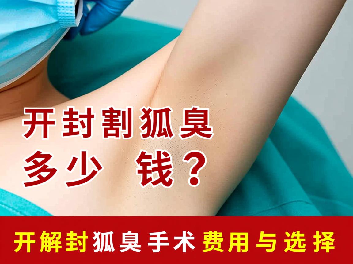 开封割狐臭多少钱？详解开封狐臭手术费用与选择