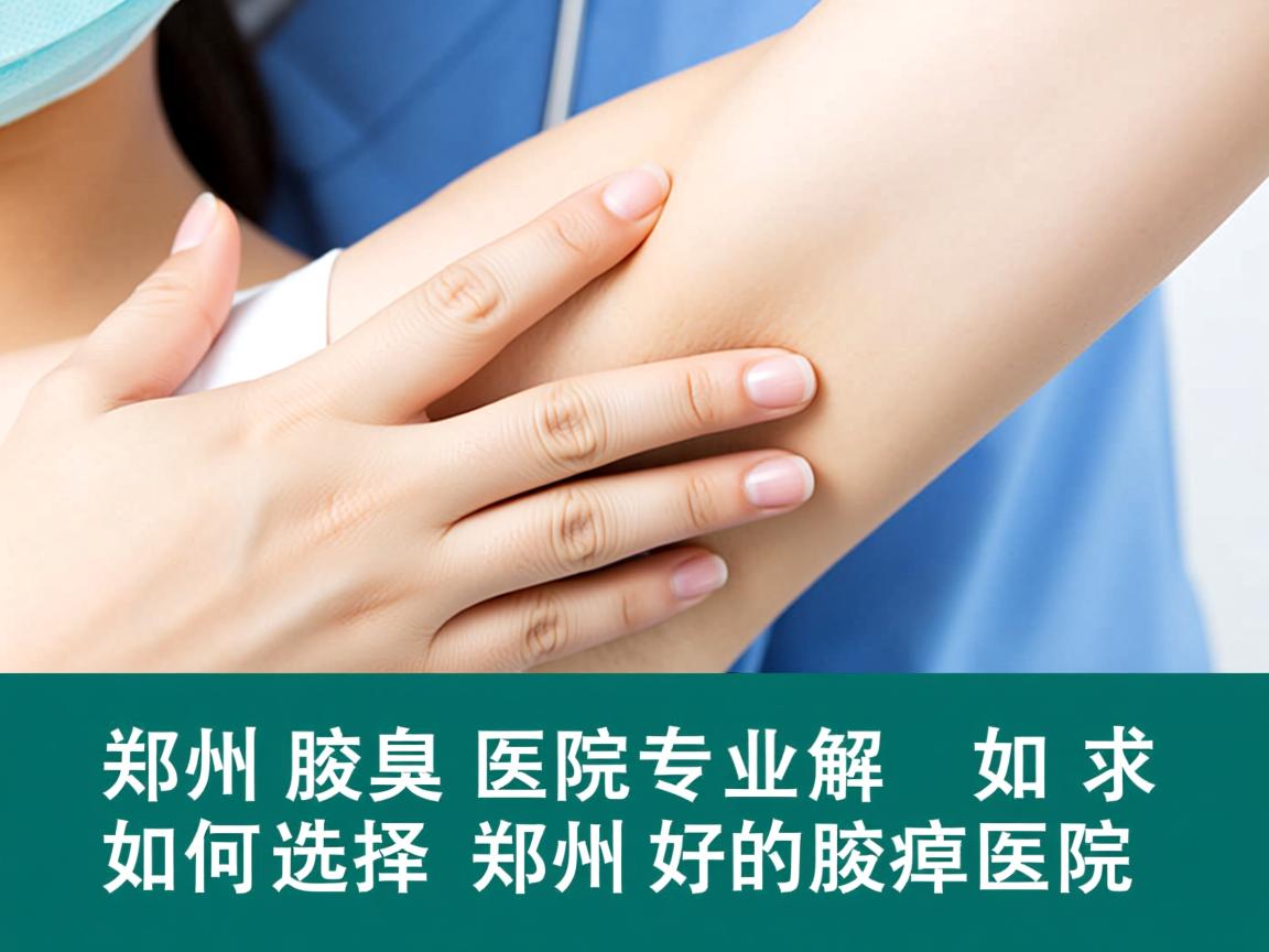 郑州腋臭医院专业解析，如何选择郑州好的腋臭医院