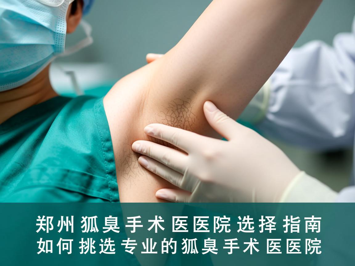 郑州狐臭手术医院选择指南，如何挑选专业的狐臭手术医院