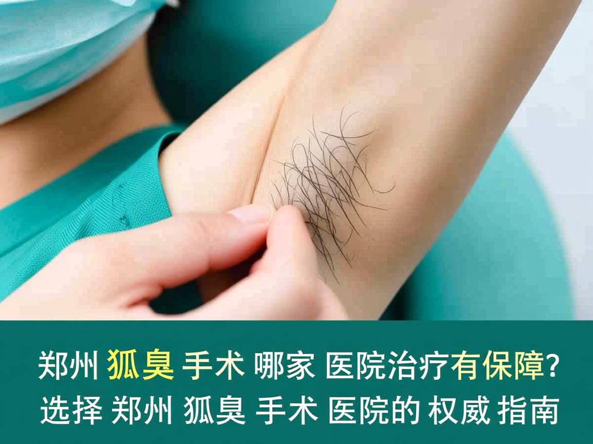 郑州狐臭手术哪家医院治疗有保障？选择郑州狐臭手术医院的权威指南