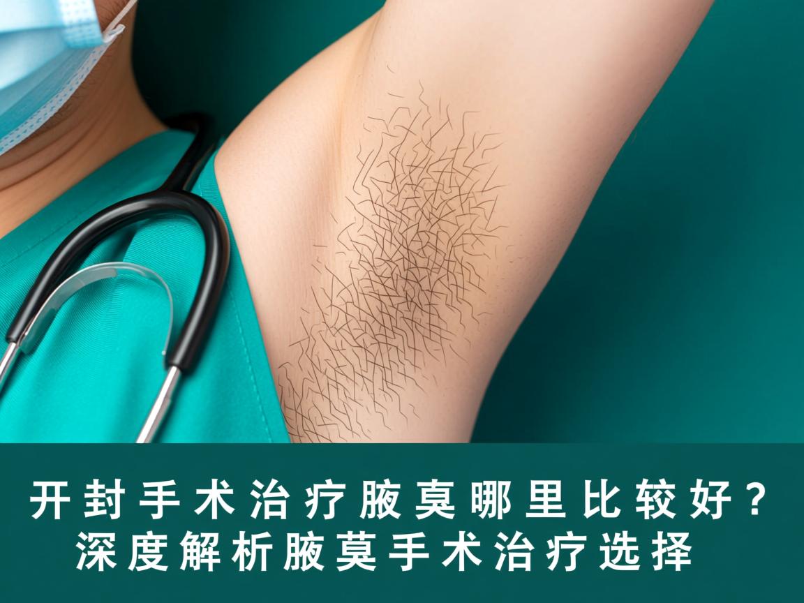 开封手术治疗腋臭哪里比较好？深度解析腋臭手术治疗选择