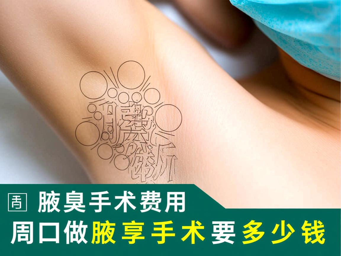 周口腋臭手术费用解析，周口做腋臭手术要多少钱