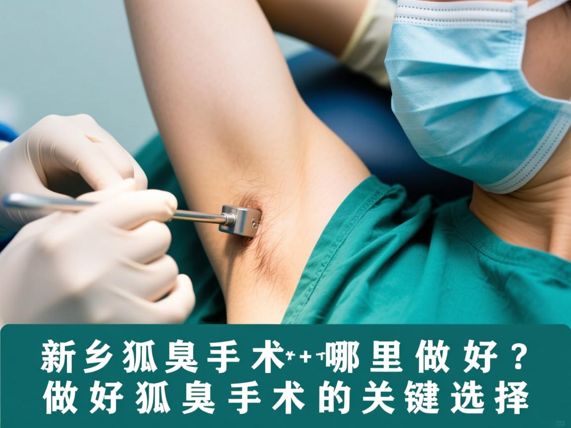 新乡狐臭手术哪里做好？做好狐臭手术的关键选择