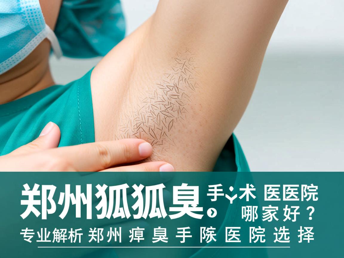 郑州狐臭手术医院哪家好？专业解析郑州狐臭手术医院选择