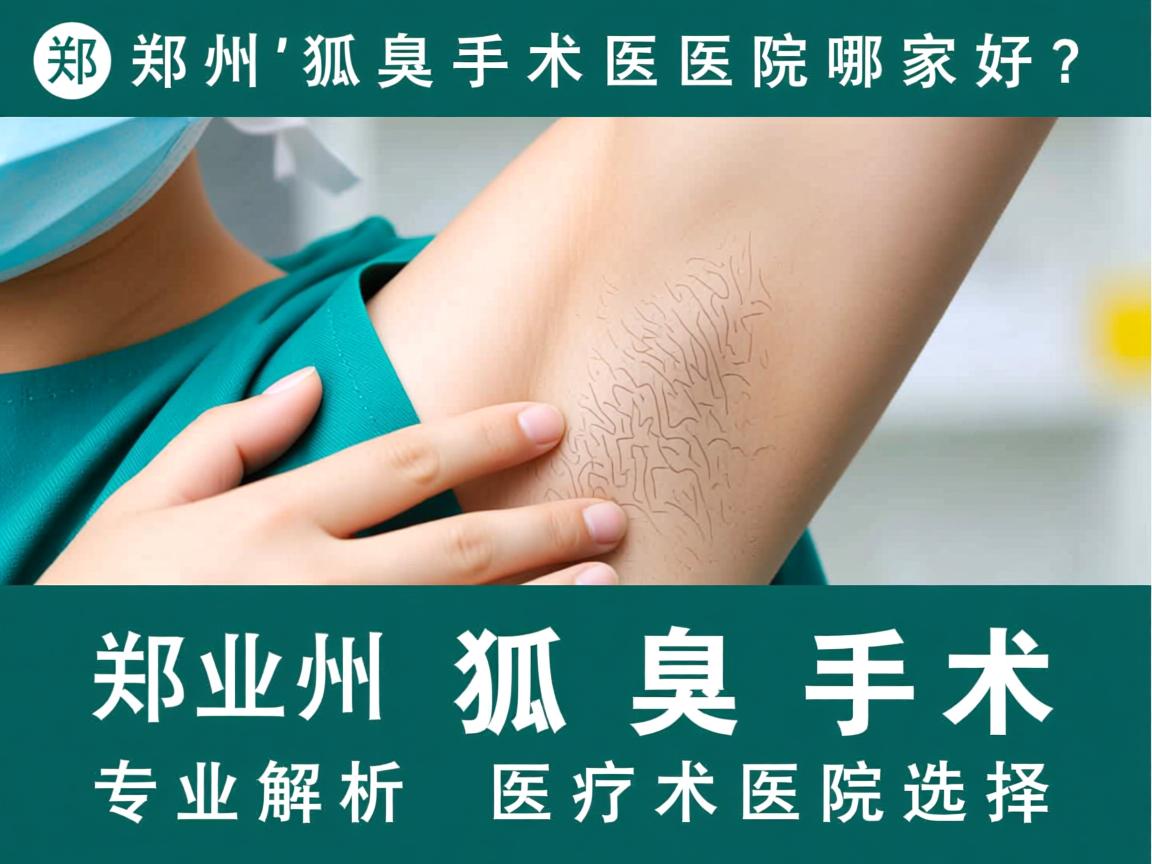 郑州狐臭手术医院哪家好？专业解析郑州狐臭手术医院选择