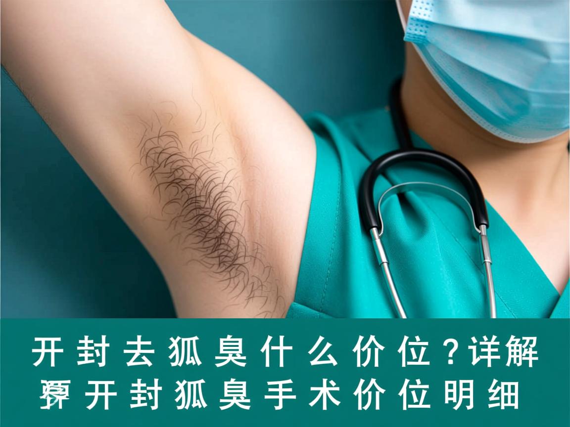 开封去狐臭什么价位？详解开封狐臭手术价位明细