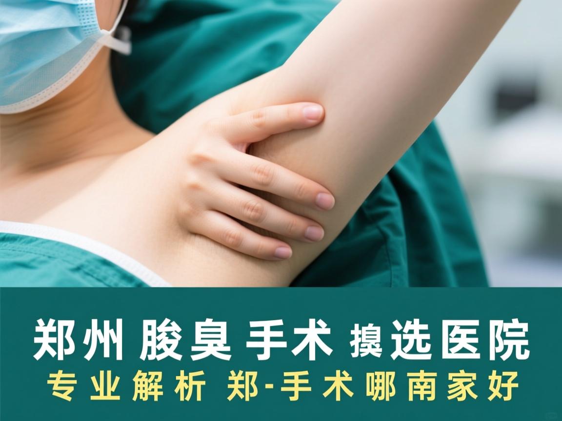 郑州腋臭手术医院选择指南，专业解析郑州腋臭手术哪家好