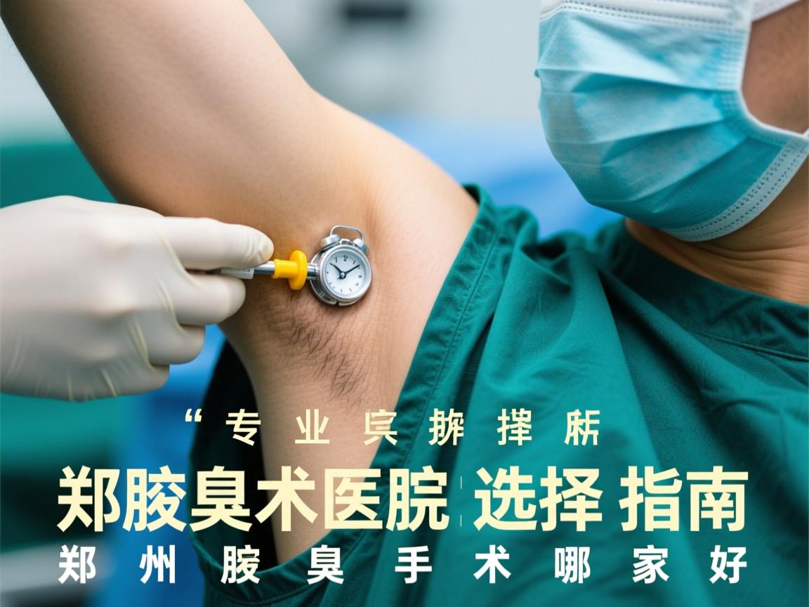 郑州腋臭手术医院选择指南，专业解析郑州腋臭手术哪家好
