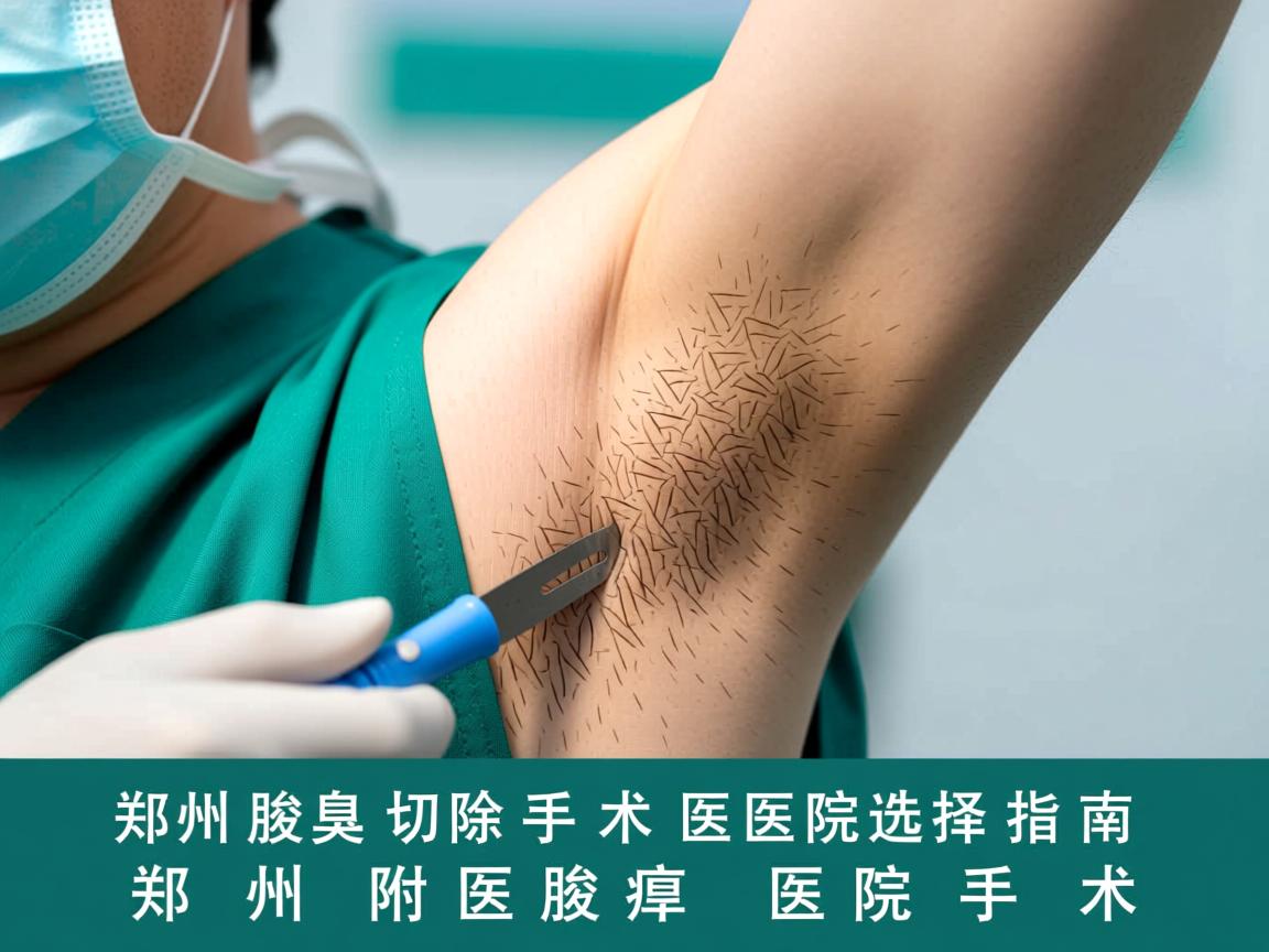 郑州腋臭切除手术医院选择指南，详解郑州附医腋臭医院手术