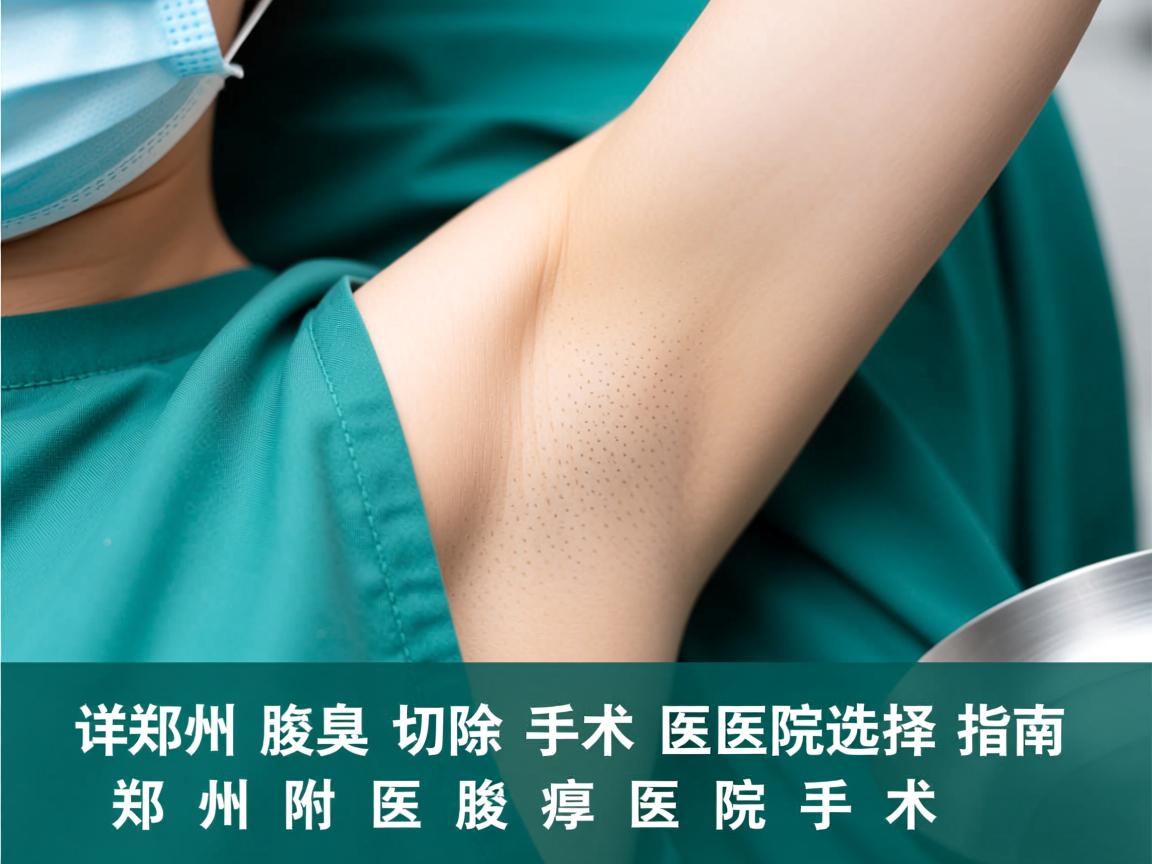 郑州腋臭切除手术医院选择指南，详解郑州附医腋臭医院手术
