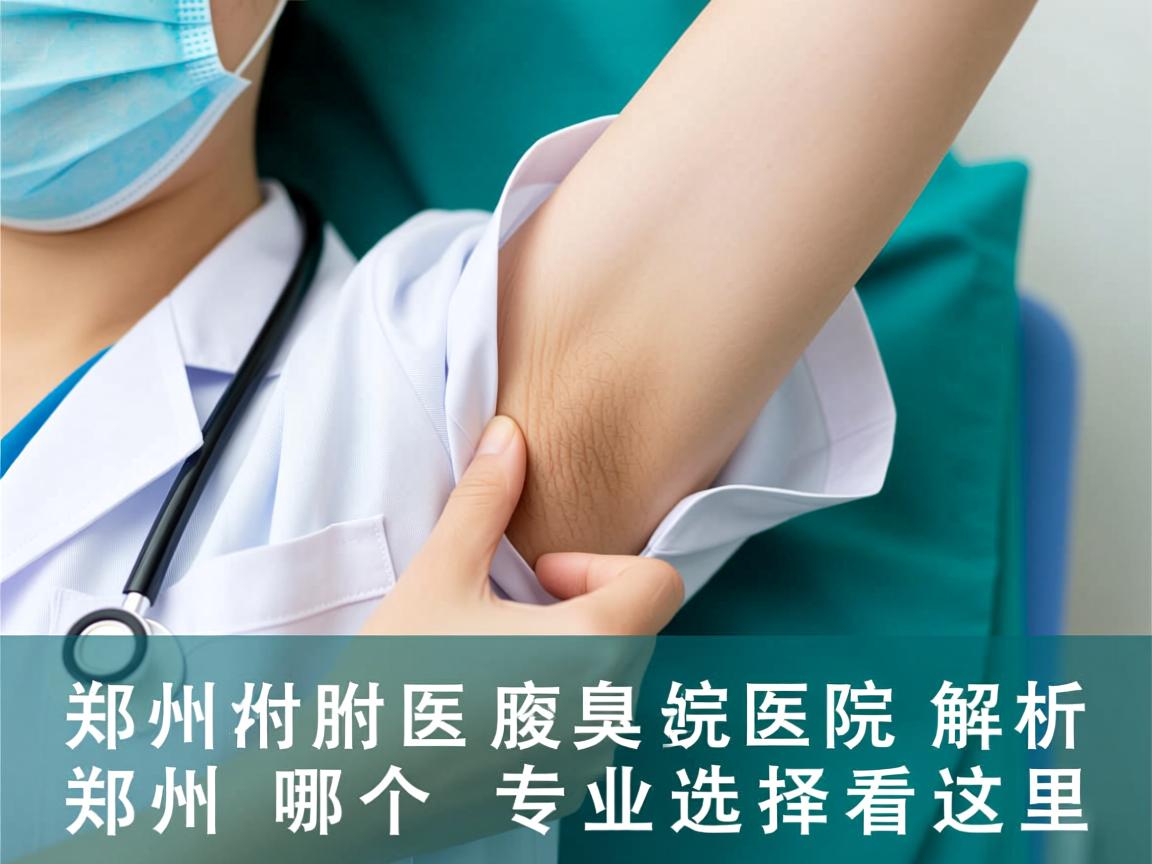 郑州附医腋臭医院解析，郑州哪个医院好，专业选择看这里