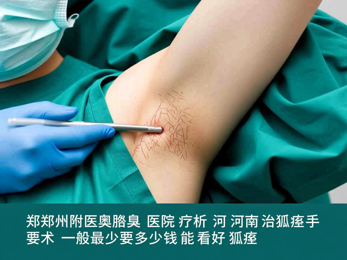 郑州附医腋臭医院解析，河南治狐臭手术一般最少要多少钱能看好狐臭