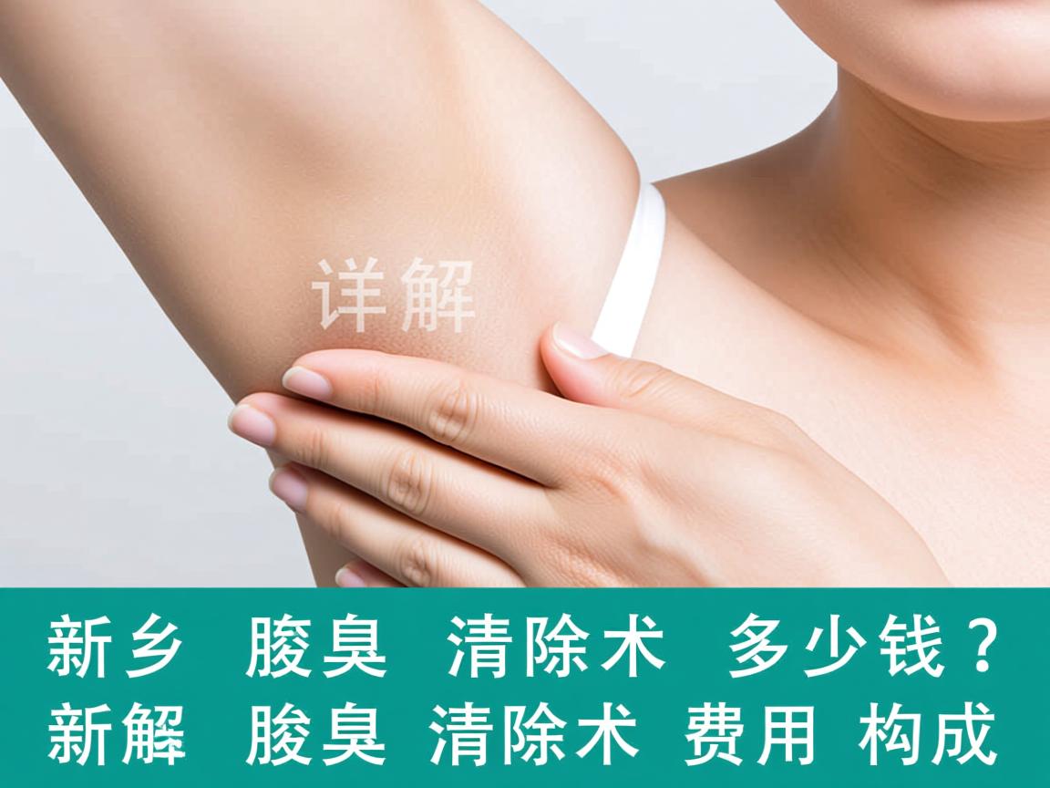 新乡腋臭清除术多少钱？详解新乡腋臭清除术费用构成