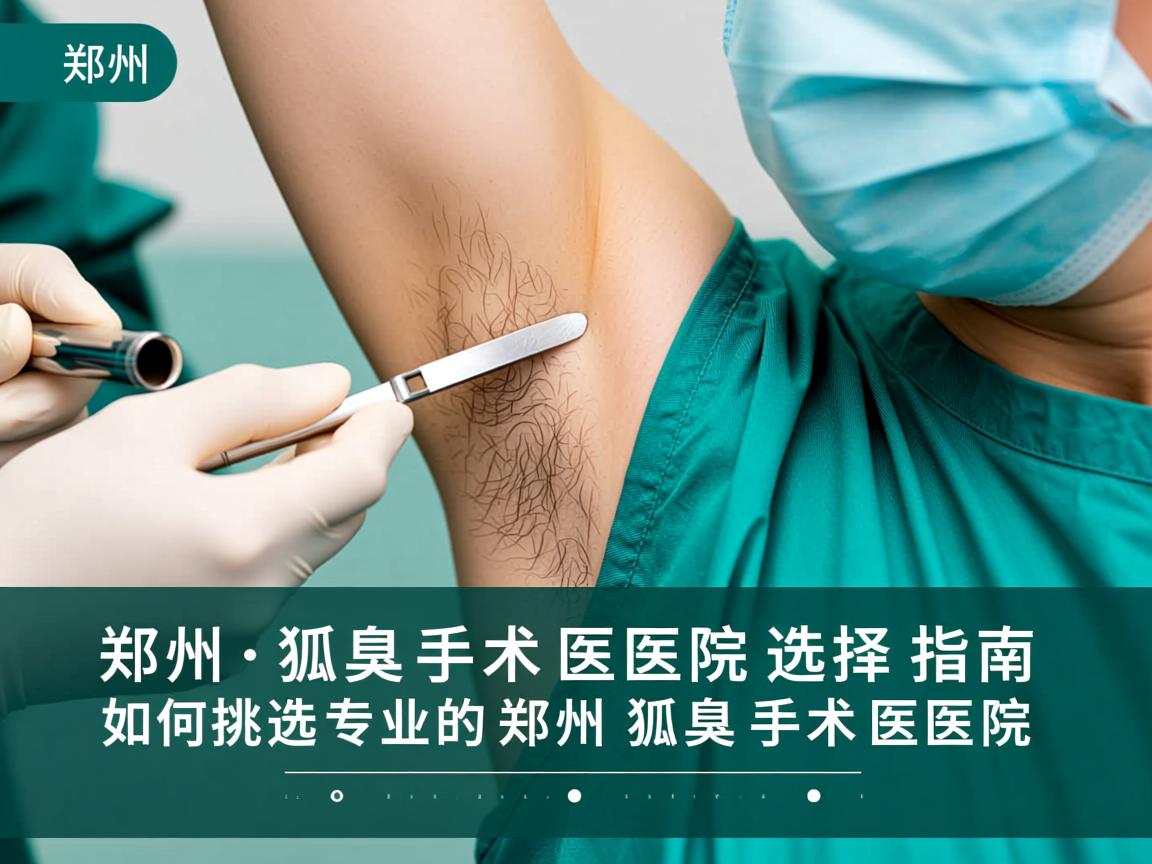 郑州狐臭手术医院选择指南，如何挑选专业的郑州狐臭手术医院