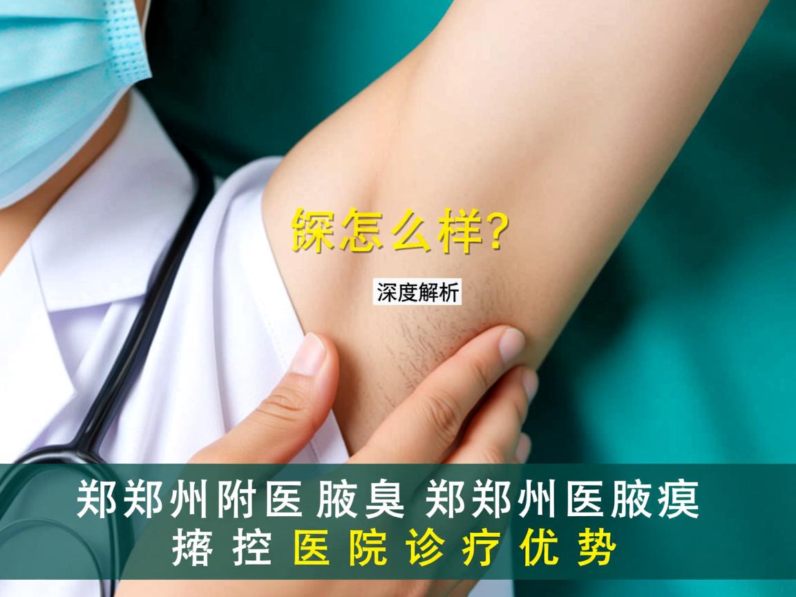 郑州附医腋臭医院怎么样？深度解析郑州附医腋臭医院的诊疗优势
