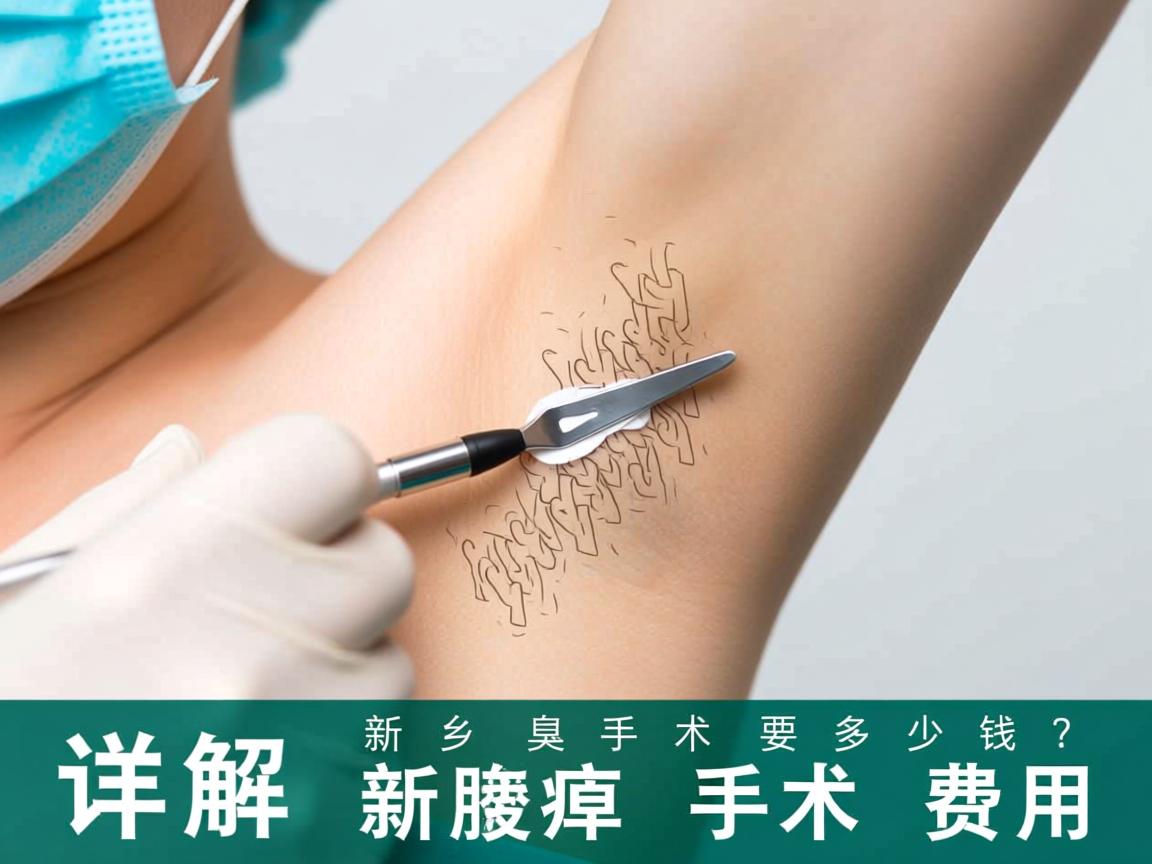 新乡腋臭手术要多少钱？详解新乡腋臭手术费用