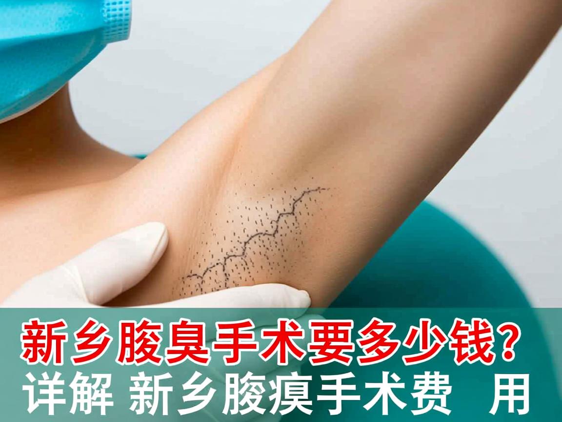 新乡腋臭手术要多少钱？详解新乡腋臭手术费用