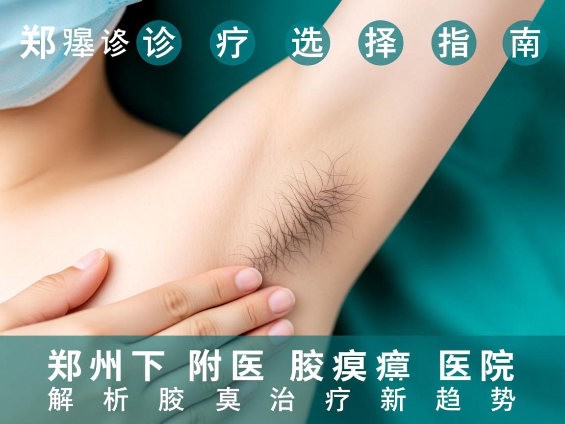 腋臭诊疗选择指南，郑州附医腋臭医院解析腋臭治疗新趋势
