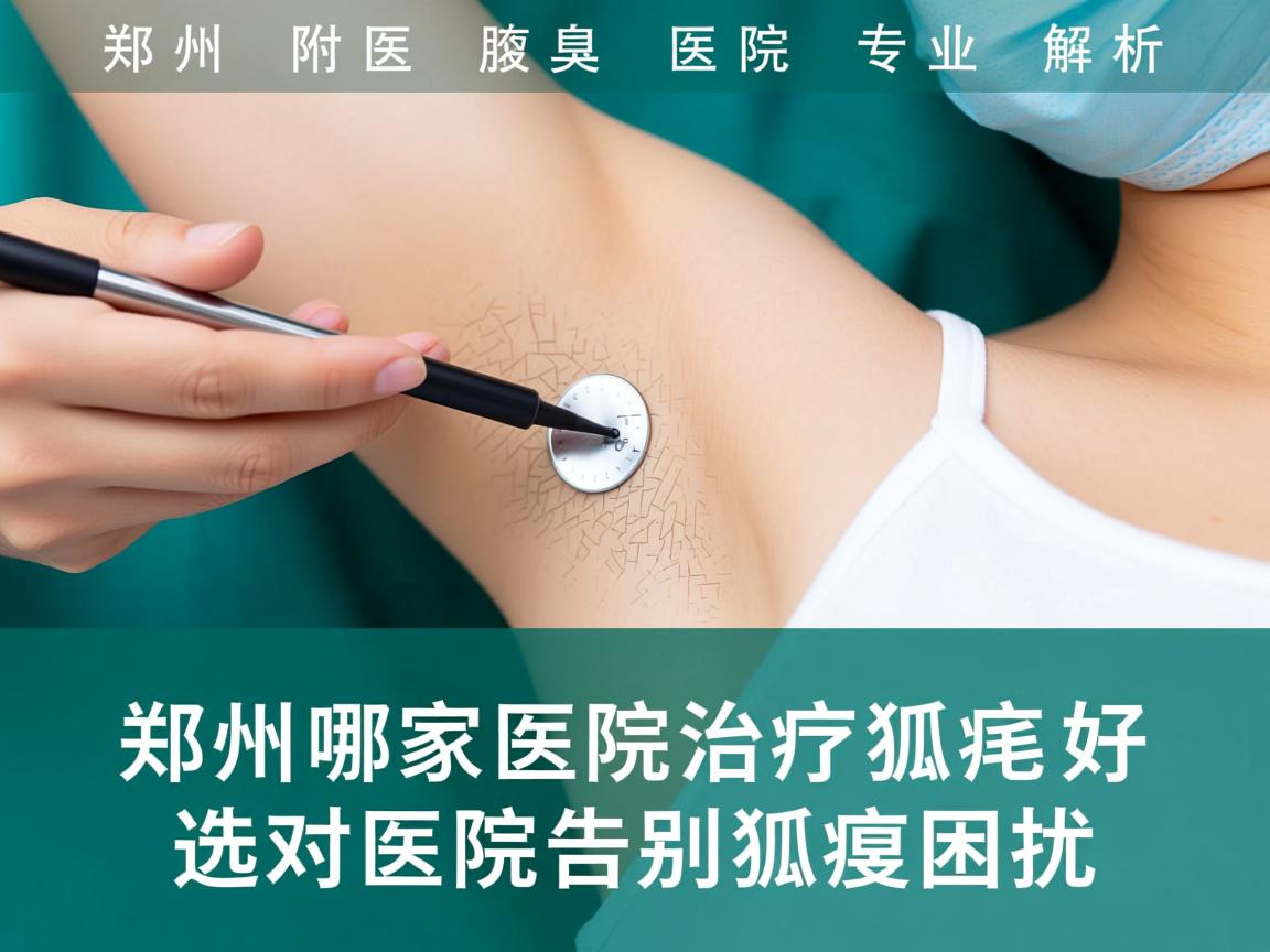 郑州附医腋臭医院专业解析，郑州哪家医院治疗狐臭好，选对医院告别狐臭困扰