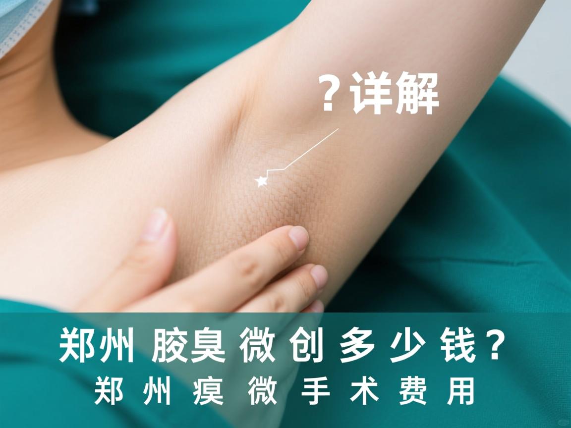 郑州腋臭微创多少钱？详解郑州腋臭微创手术费用