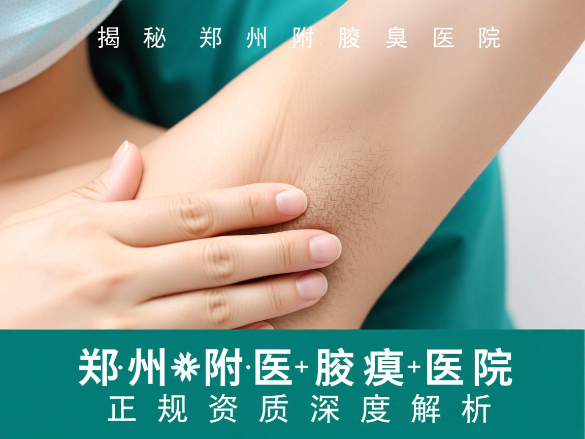 揭秘郑州附医腋臭医院，郑州附医腋臭医院正规资质深度解析