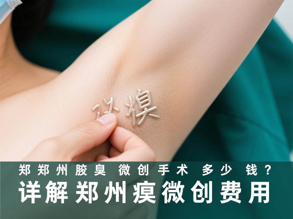 郑州腋臭微创手术多少钱？详解郑州腋臭微创费用
