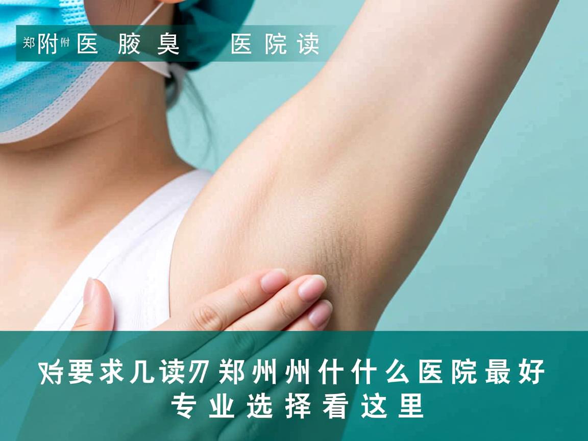 郑州附医腋臭医院解读，郑州什么医院最好，专业选择看这里