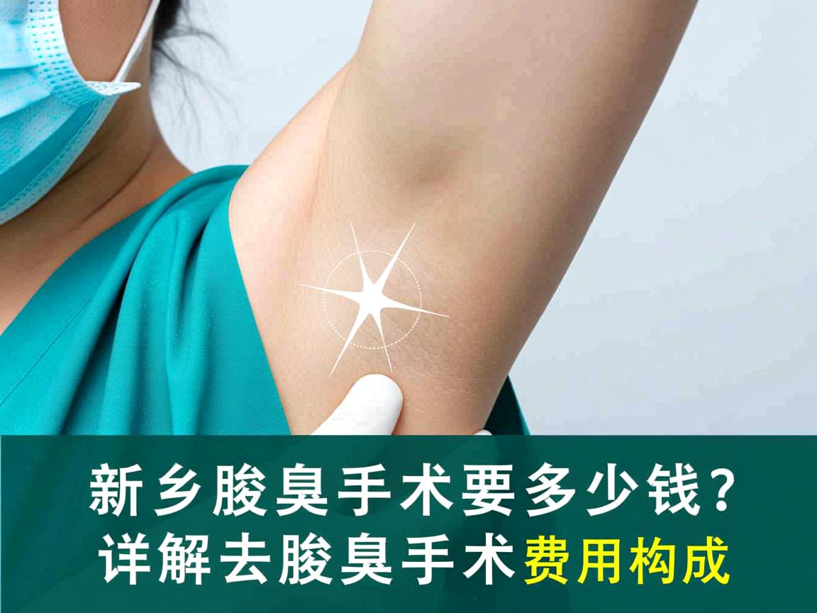 新乡去腋臭手术要多少钱？详解去腋臭手术费用构成
